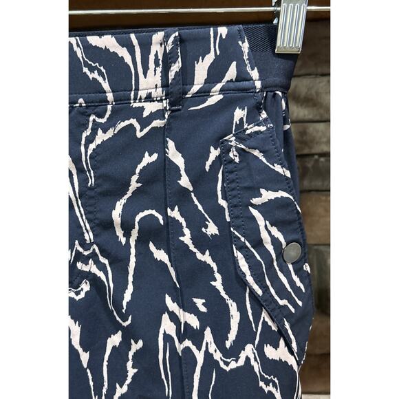 Women’s ATHLETA Blue/White Vienna Cargo Pants Size 0P 0 Petite *D1 - Picture 2 of 5